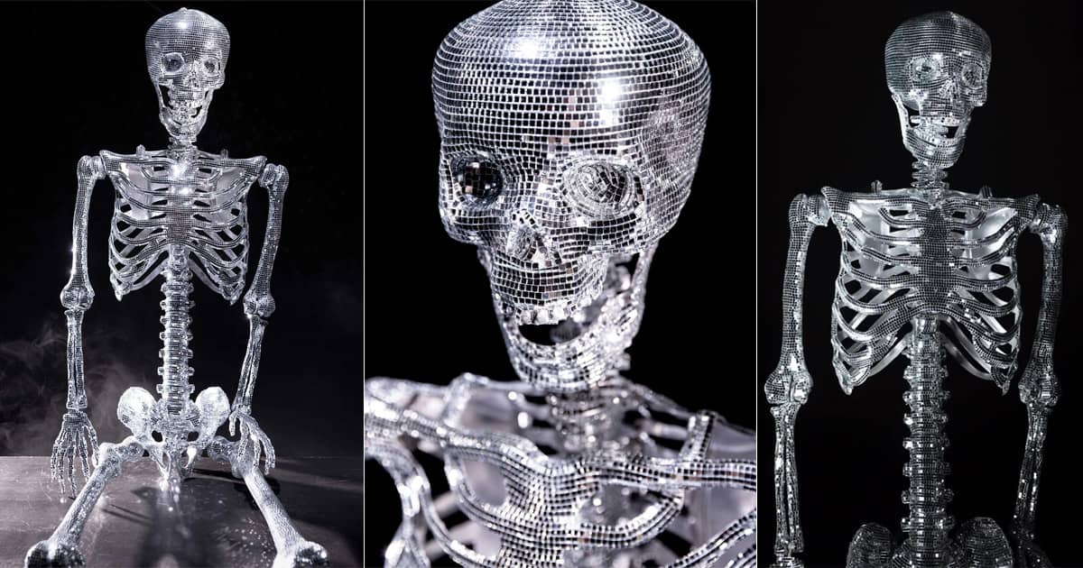 6-Ft Disco Ball Skeleton – 97,200 Mirrors!